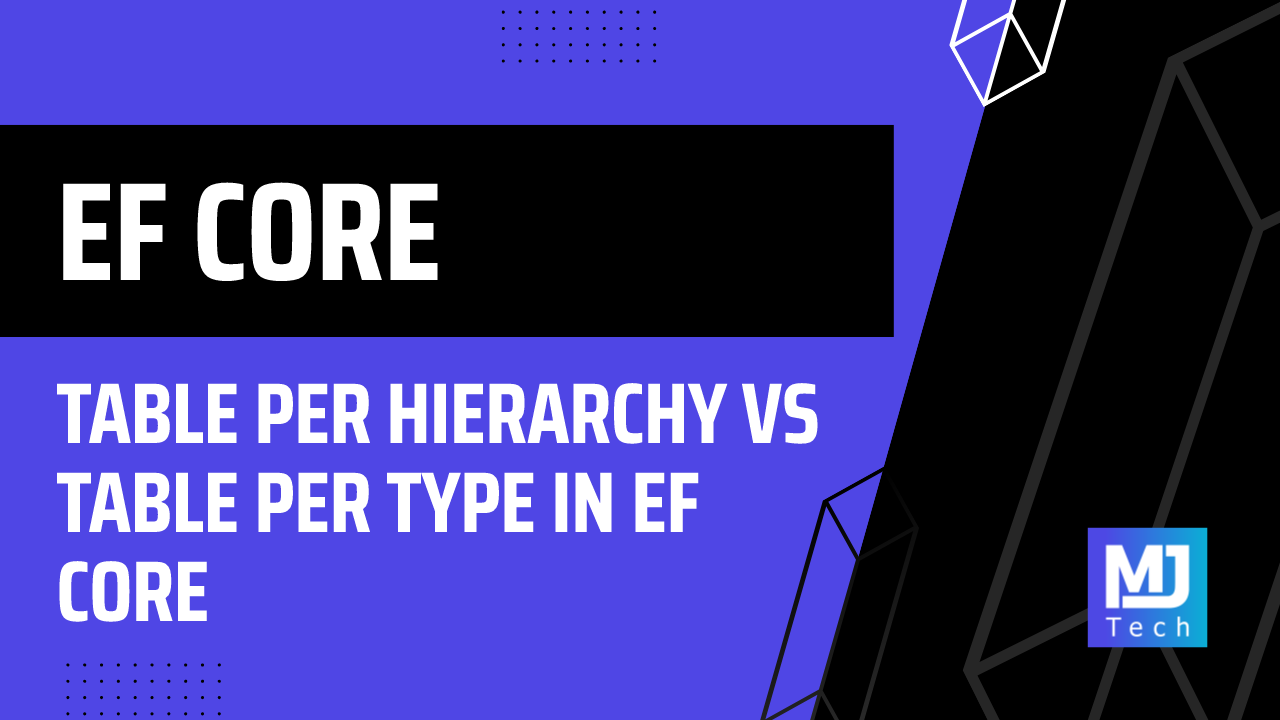 Table Per Hierarchy vs Table Per Type in EF Core