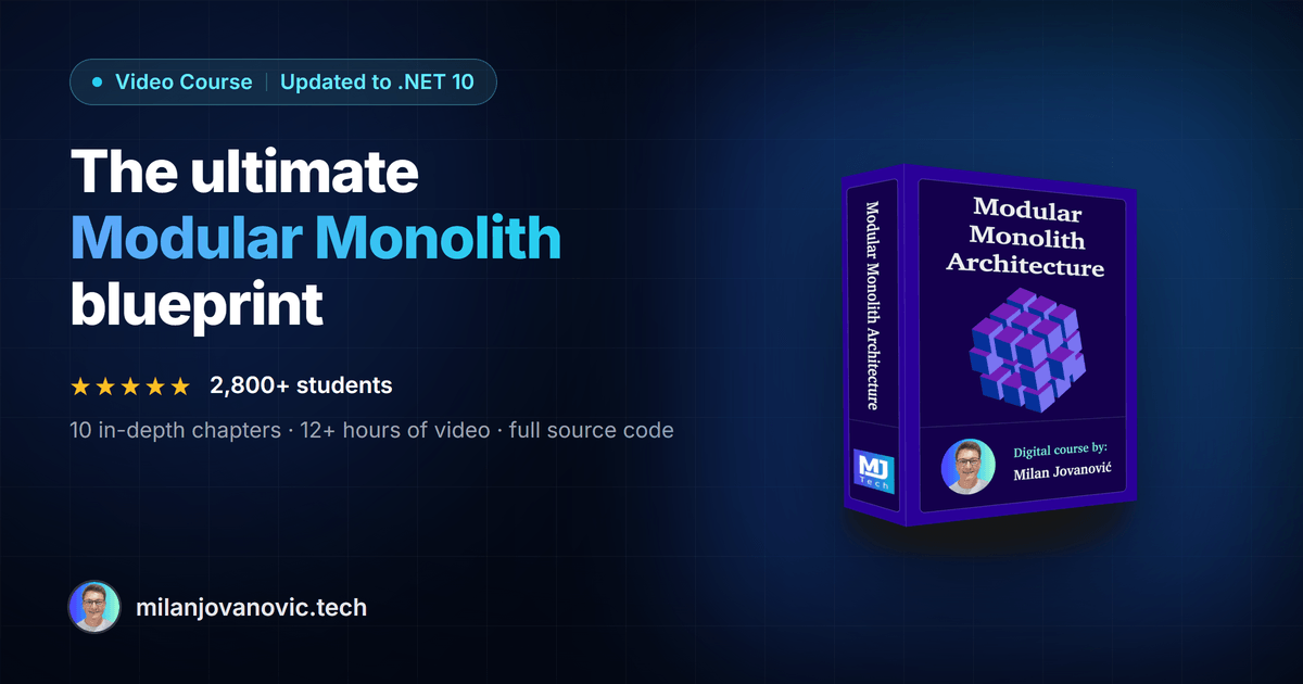 Modular Monolith Architecture course